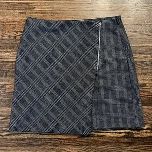 NWOT plaid Moto zip skirt
